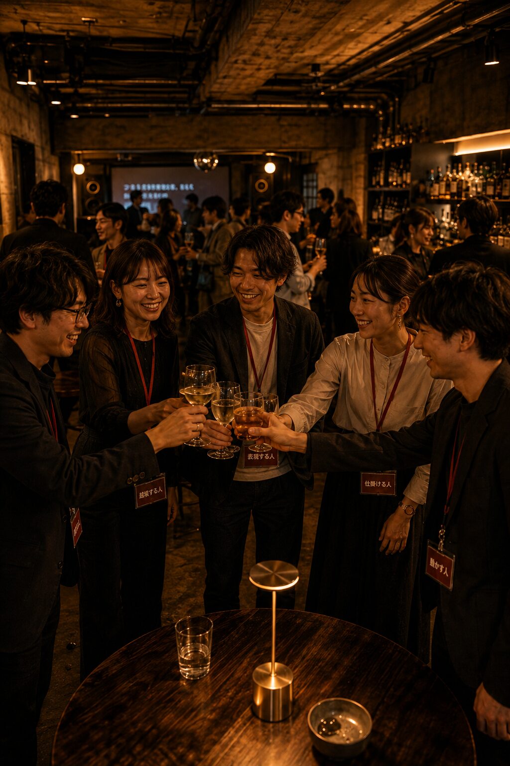 クリエイティブ界隈 in 北九州で乾杯する参加者のイメージ